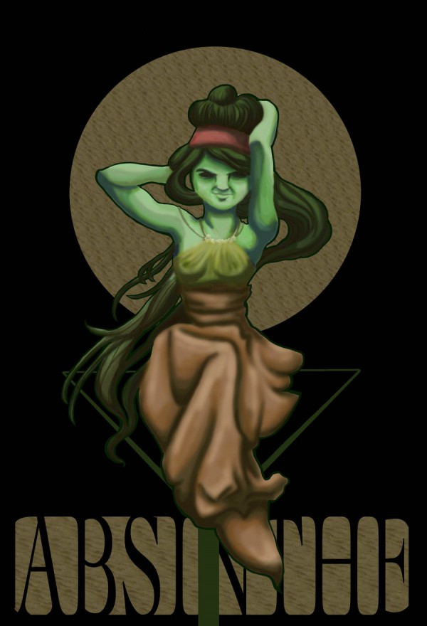 Green Fairy Absinthe Poster by VINTAGE POSTER